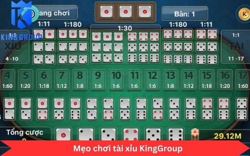 Mẹo chơi tài xỉu KingGroup